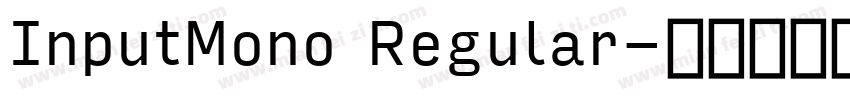 InputMono Regular字体转换